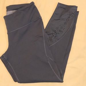 Victoria Sport Grey Laser Cut leggings